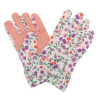 Canvas PVC Dotted Gloves
