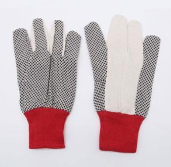Canvas PVC Dotted Gloves